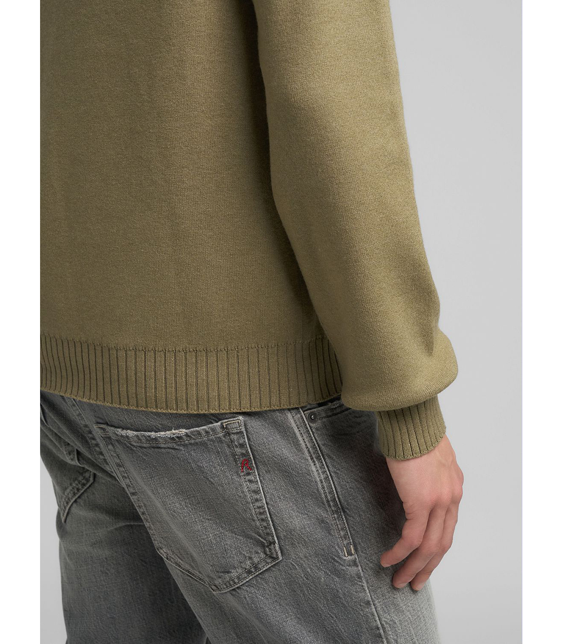 リサイクルファイバーニットフーディー 詳細画像 セージメランジ 7